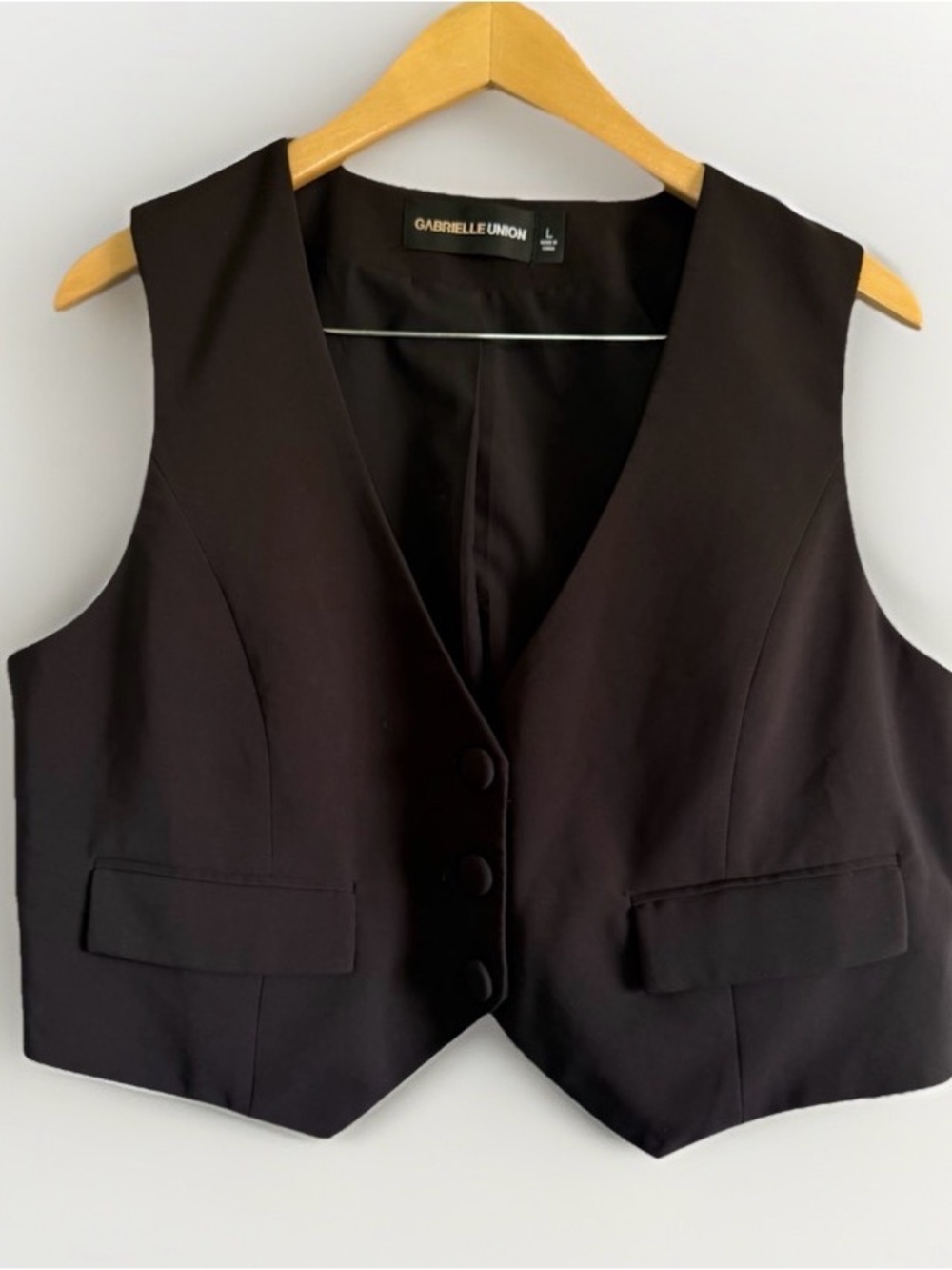 Gabrielle Union Cropped Vest Tailored Corporate Goth 90s Grunge Festival Office